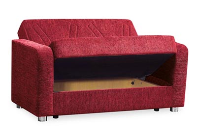 Elegance Red Chenille Love Seat,Ottomanson (Previously Casamode)